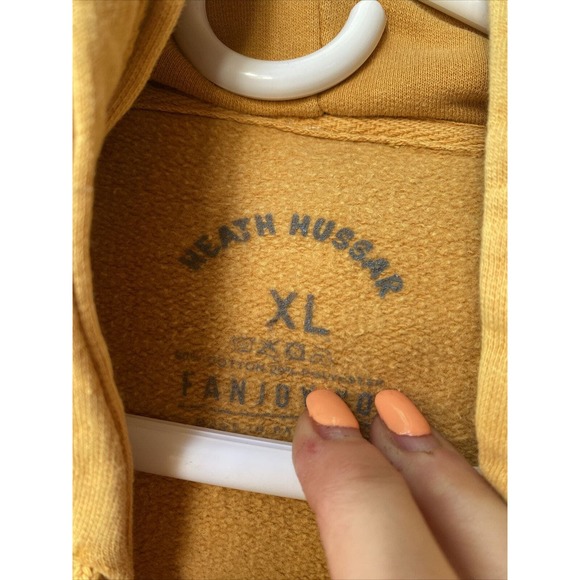 HEATH Hussar 2019 Mustard Yellow Hoodie Size XL - Picture 5 of 5